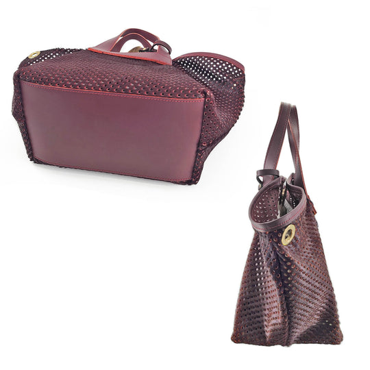 Perforated HAIRCALF Leather Tote