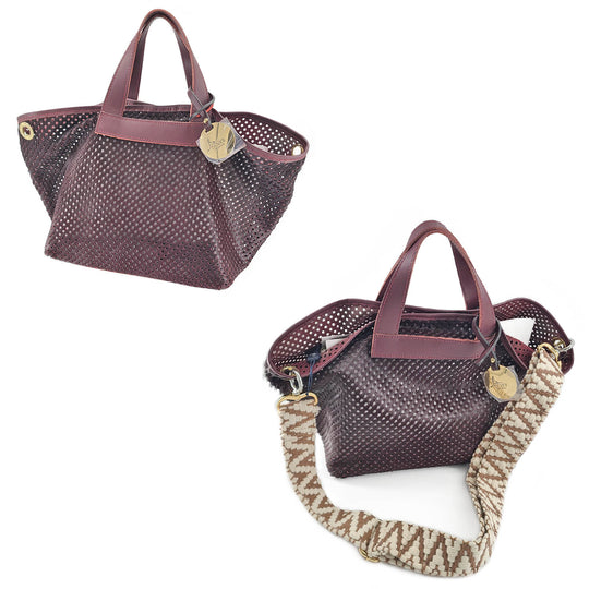 Perforated HAIRCALF Leather Tote