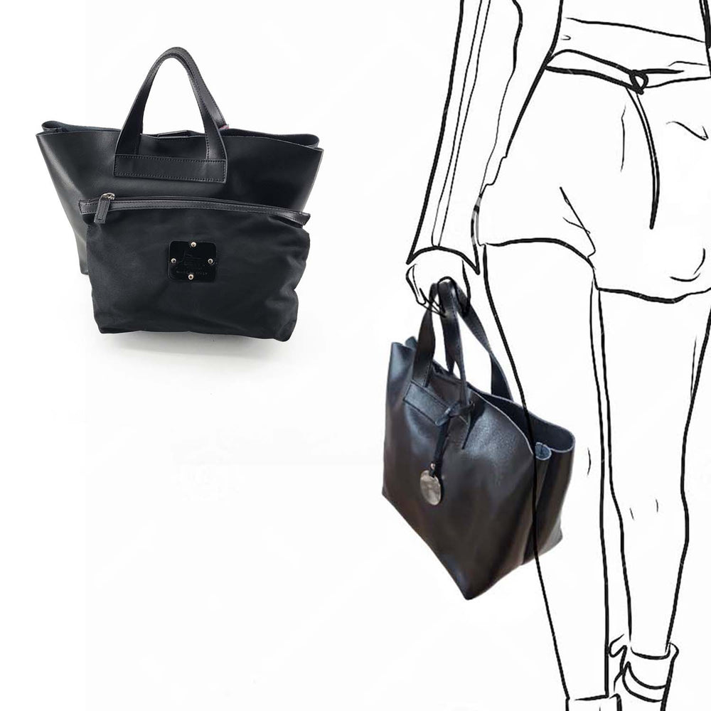 Saffiano Leather Small Tote Bag