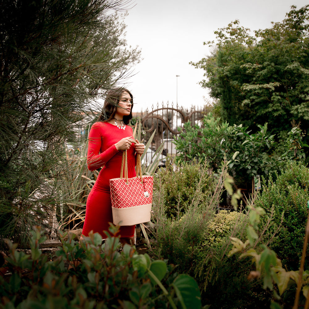 Rafia Large Tote (19007M7)