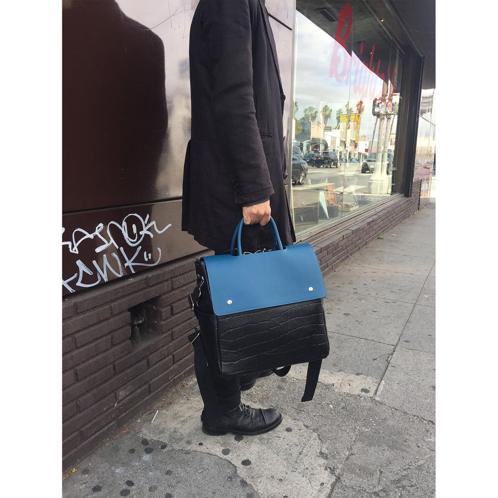 AOSTA, Unisex Leather Tote/Backpack