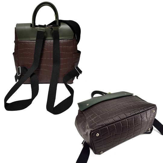 AOSTA, Unisex Leather Tote/Backpack