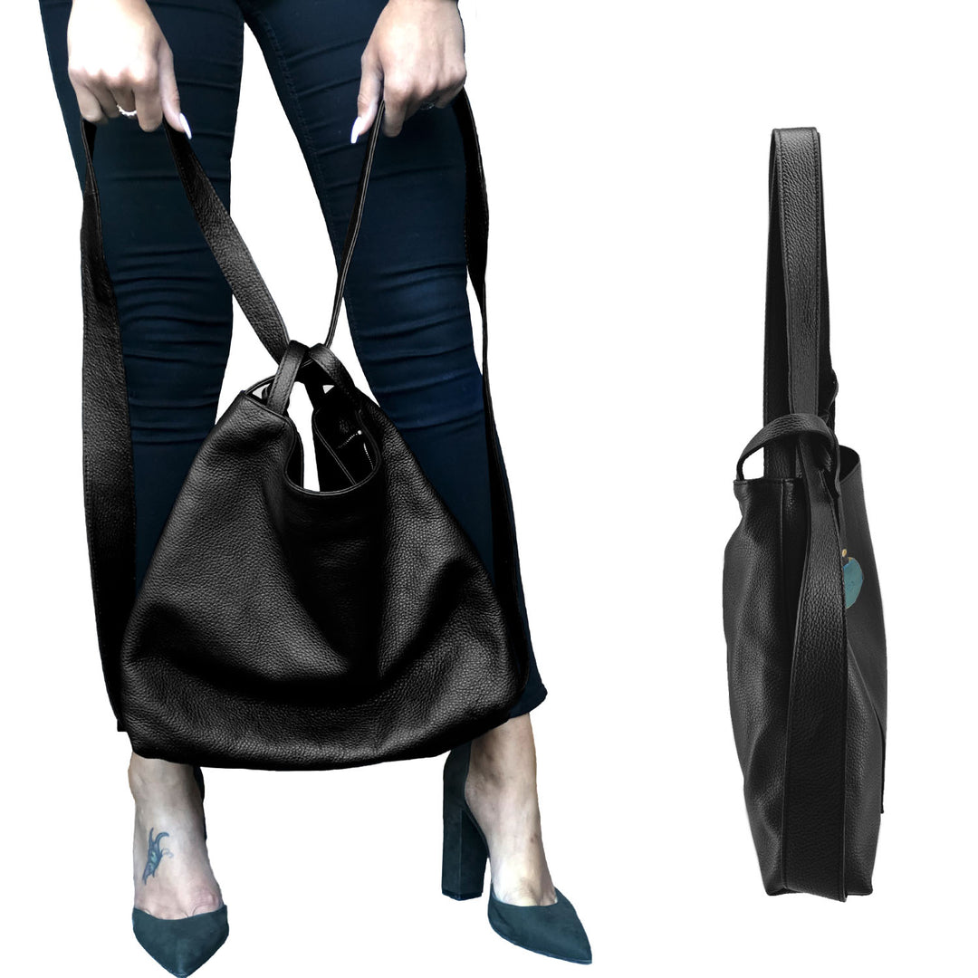 Signature Dollaro Leather Shoulder Bag &amp; Backpack