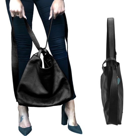 Signature Dollaro Leather Shoulder Bag &amp; Backpack