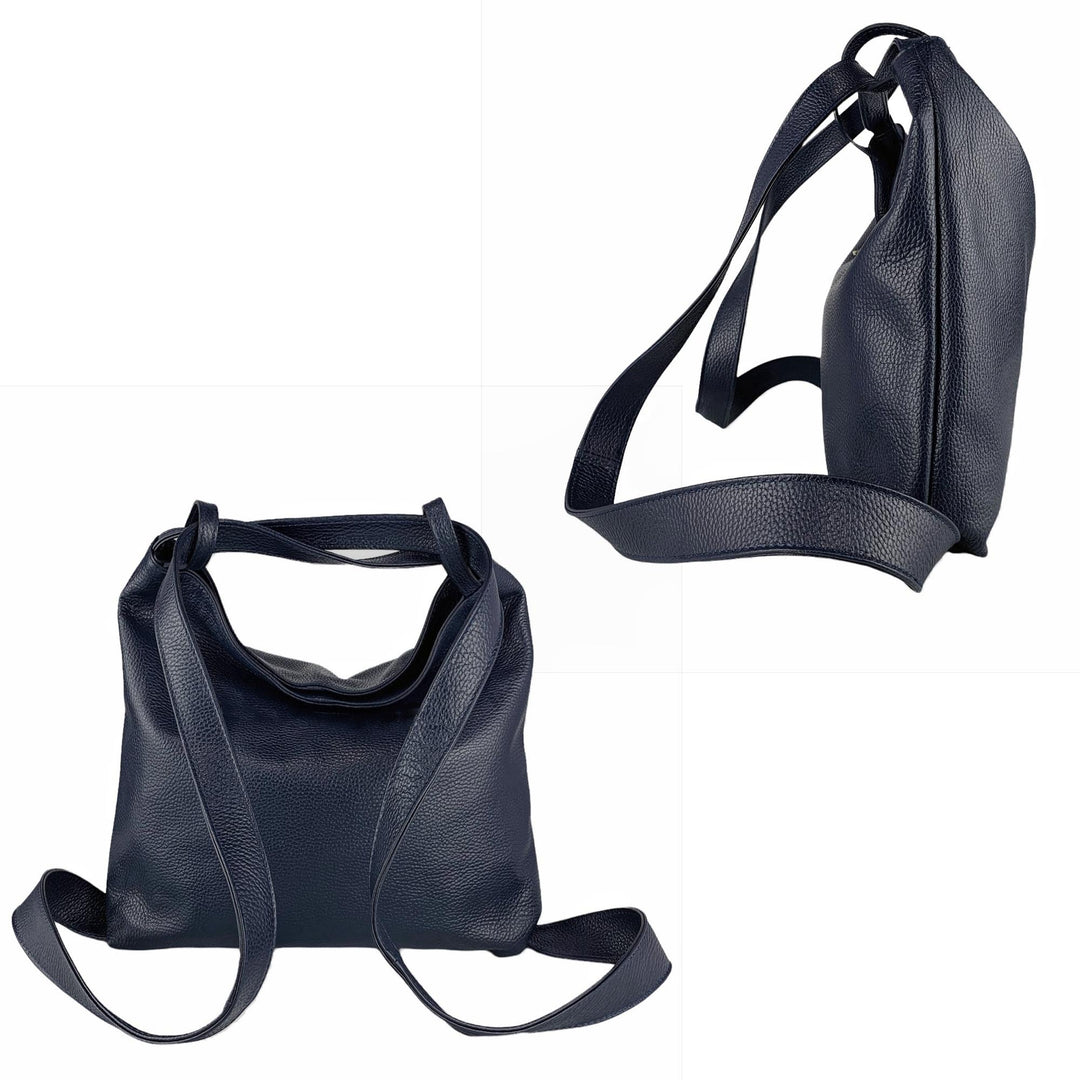 Signature Dollaro Leather Shoulder Bag & Backpack