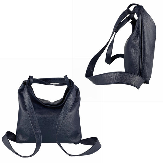 Signature Dollaro Leather Shoulder Bag & Backpack