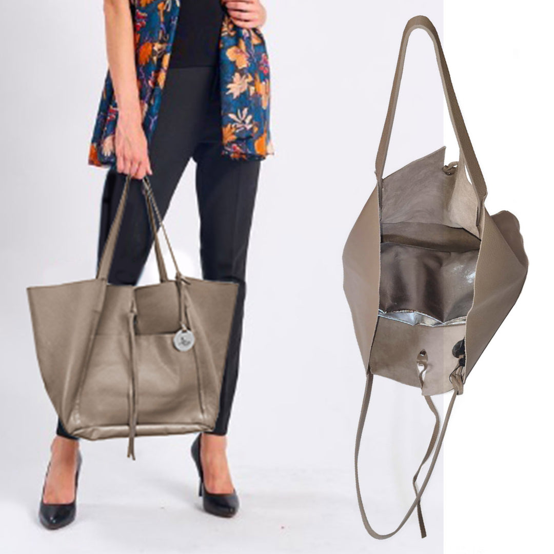 Reversible Dollaro Leather Tote