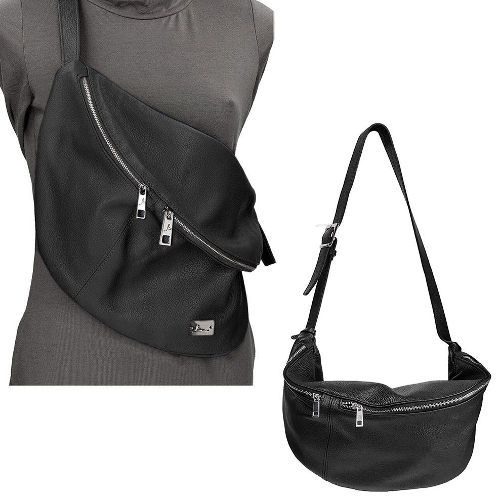 The Dollaro, Double Zip Large Crossbody – Bevini Modena