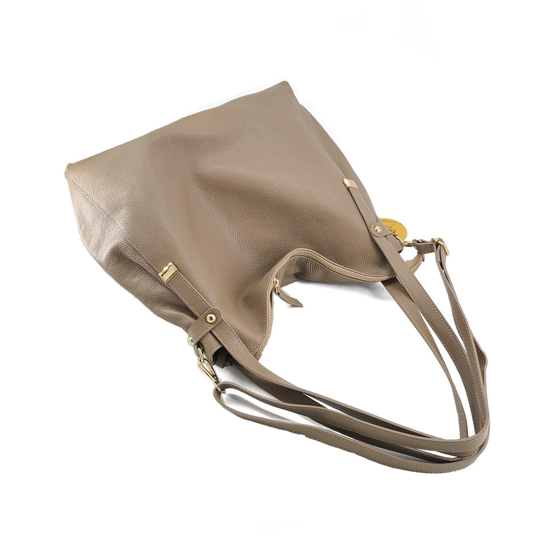 dollaro pebble leather backpack The Jordan, Dollaro grain-pebbled Leather – Bevini Modena