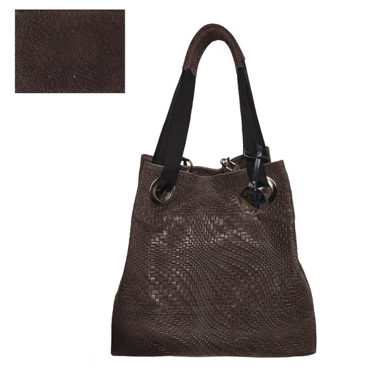 AMERICANA, woven printed leather Tote