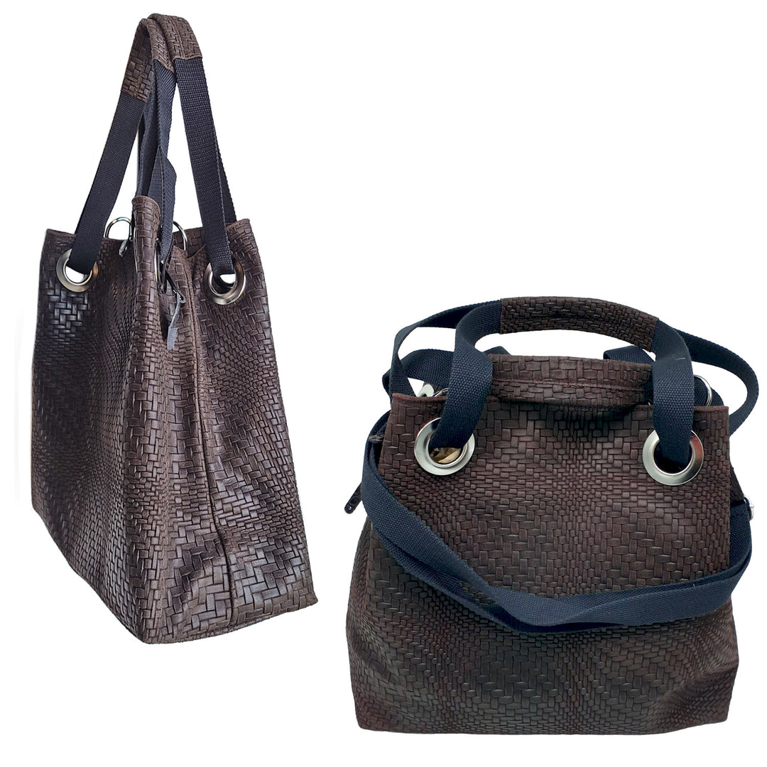 AMERICANA, woven printed leather Tote