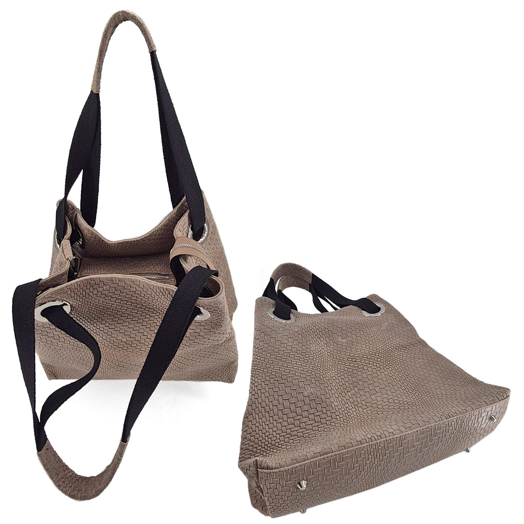 AMERICANA, woven printed leather Tote