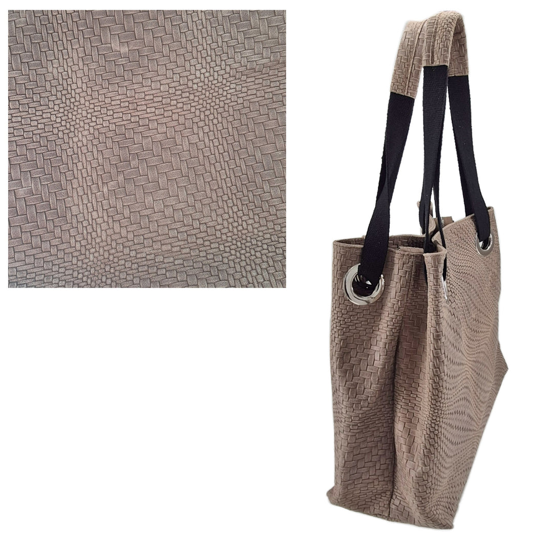AMERICANA, woven printed leather Tote
