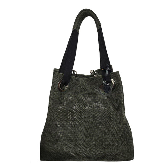 AMERICANA, woven printed leather Tote