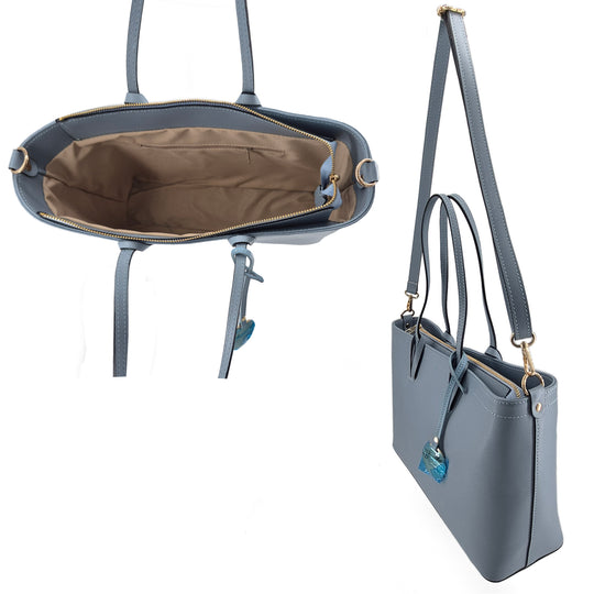 VITTORIA, Palmellato Leather City Tote (B592)