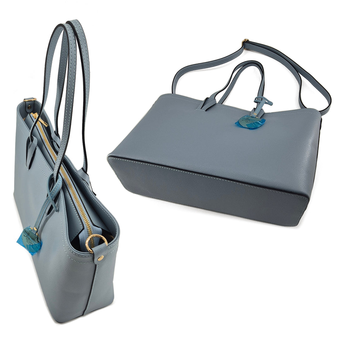 VITTORIA, Palmellato Leather City Tote (B592)