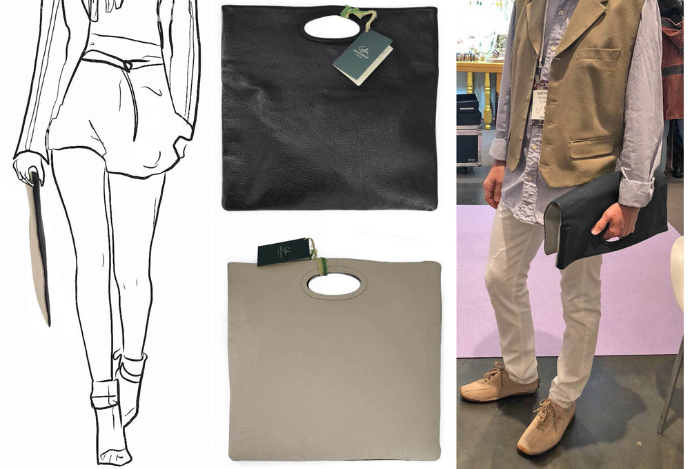 FORTE di MARMI Color-Block Dollaro Leather Clutch