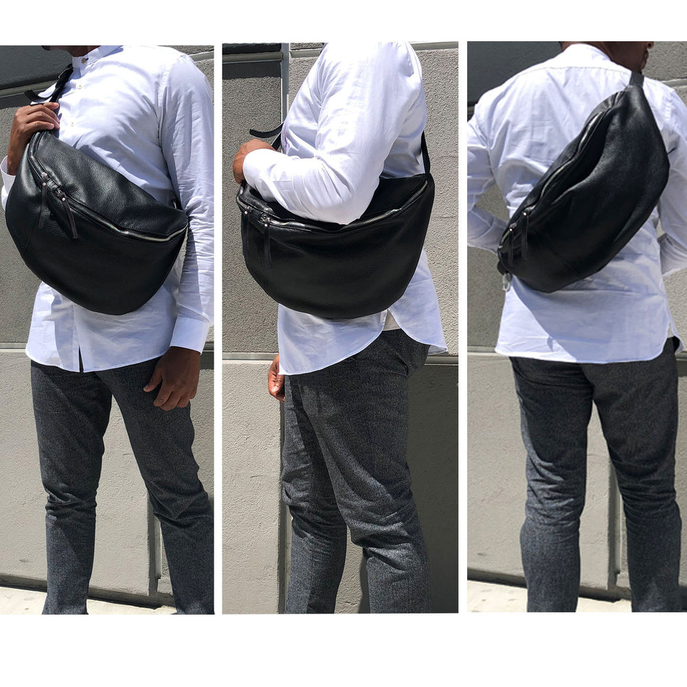 The Dollaro, Men’s Leather Large-Crossbody