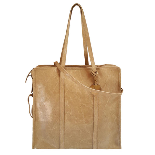 Medium size Crinkled Suede Leather Shoulder Bag