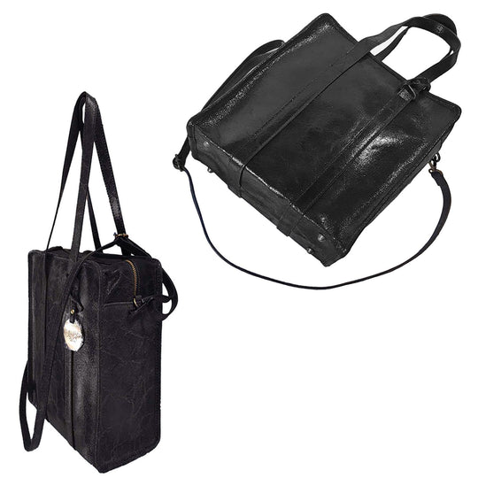 Medium size Crinkled Suede Leather Shoulder Bag
