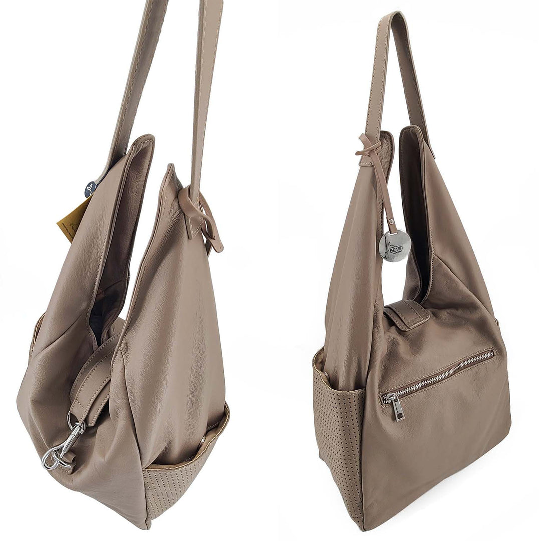LUCREZIA, Soft Leather Hobo