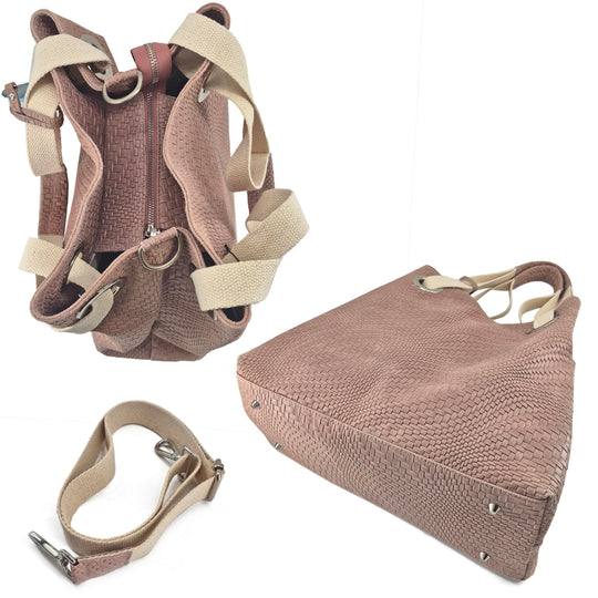 AMERICANA, woven printed leather Tote