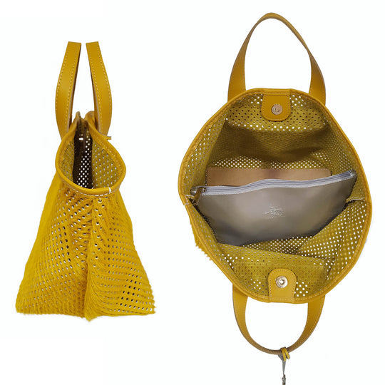 Perforated HAIRCALF Leather Tote