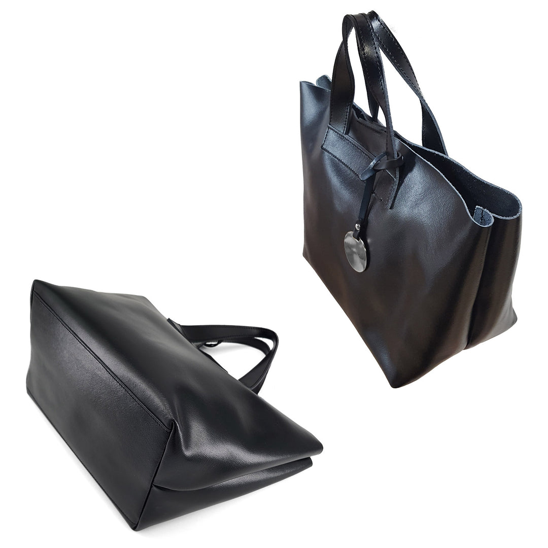 Saffiano Leather Small Tote Bag
