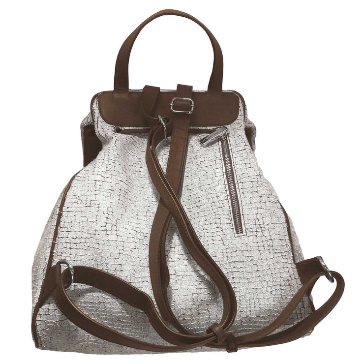 Alba, Italian Leather large Backpack
