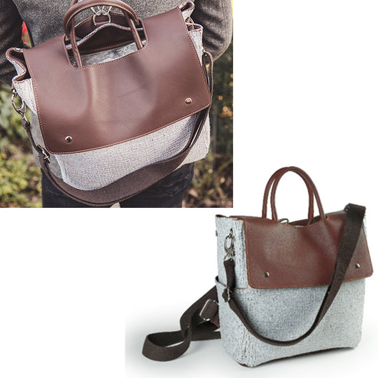AOSTA, Unisex Leather Tote/Backpack