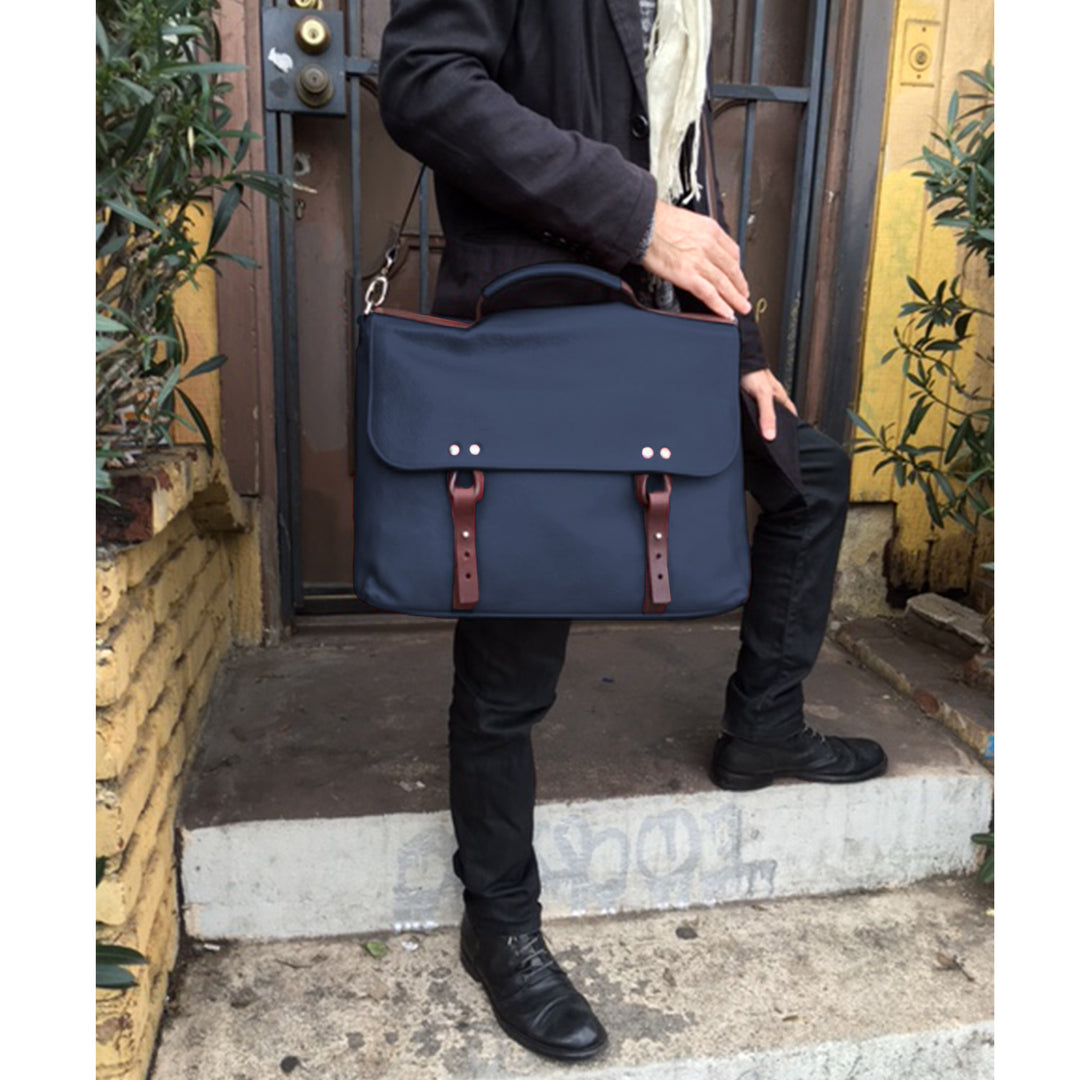 Men's ASSISI in Dollaro leather, Messenger Bag