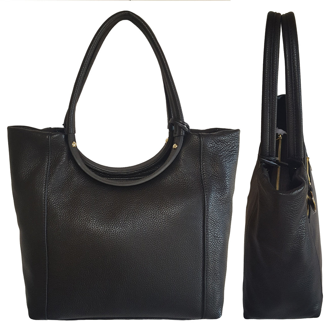 ROMA Medium Dollaro Leather Bag (B275)