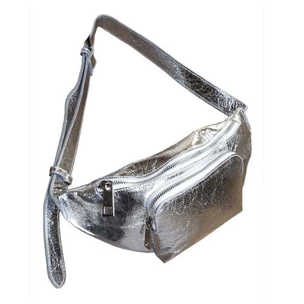 Bella Donna, Laminated Leather Fanny Pack