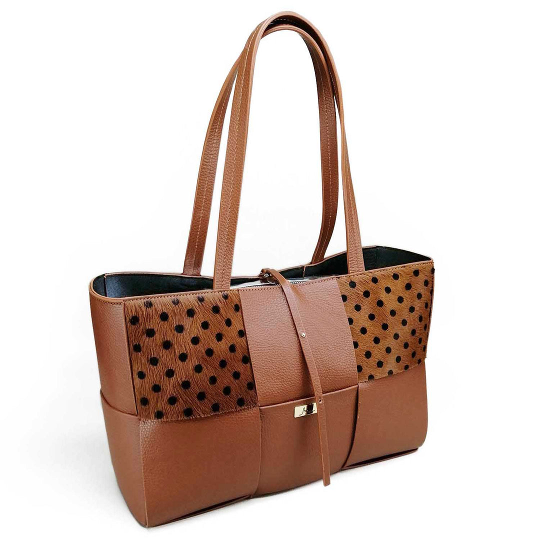 The Zoe, Large Woven Leather Tote (B417)