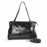 The Athena, Shiny Leather Handbag