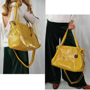 The Athena, Shiny Leather Handbag