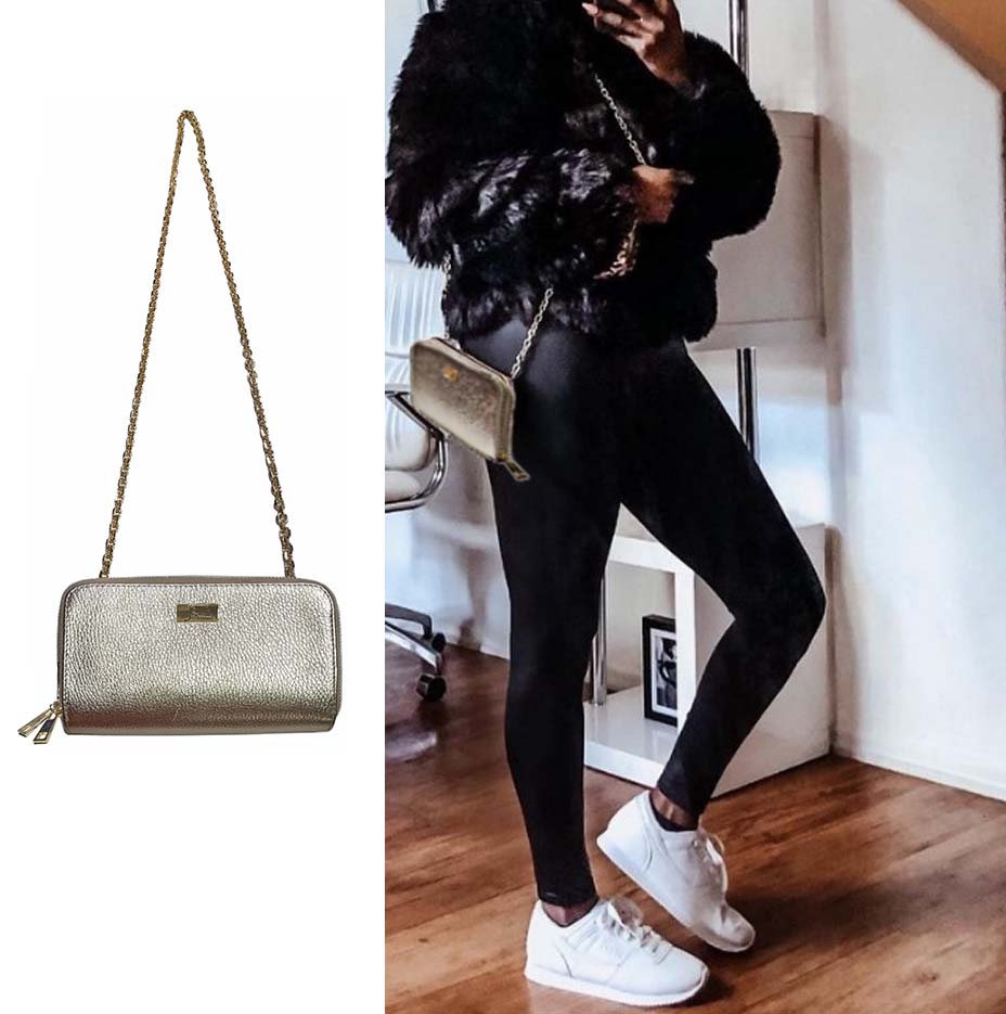 The Cassie, Chain Leather Wallet